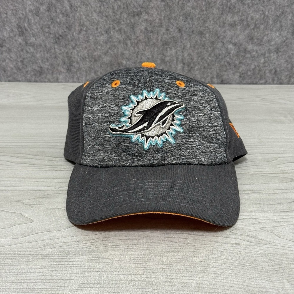 Miami Dolphins New Era 9FORTY Adjustable Hat Gray Orange NFL Cap